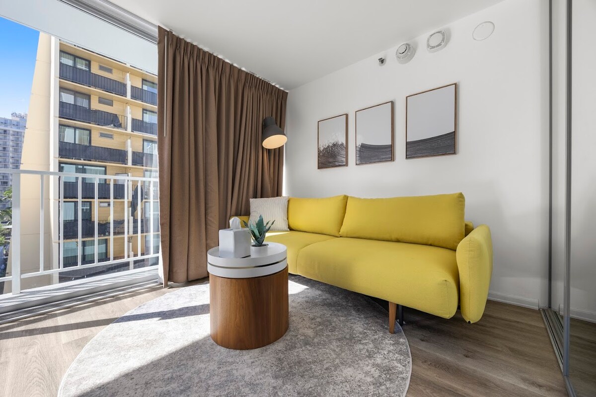 Gorgeous Upscale King Studio-5min to Waikiki Beach