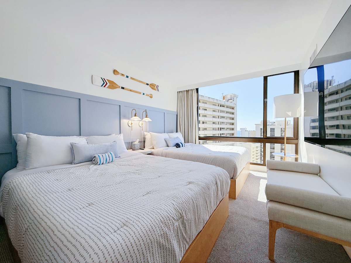22FL-Upscale Fully Renovated-1BR-Waikiki!