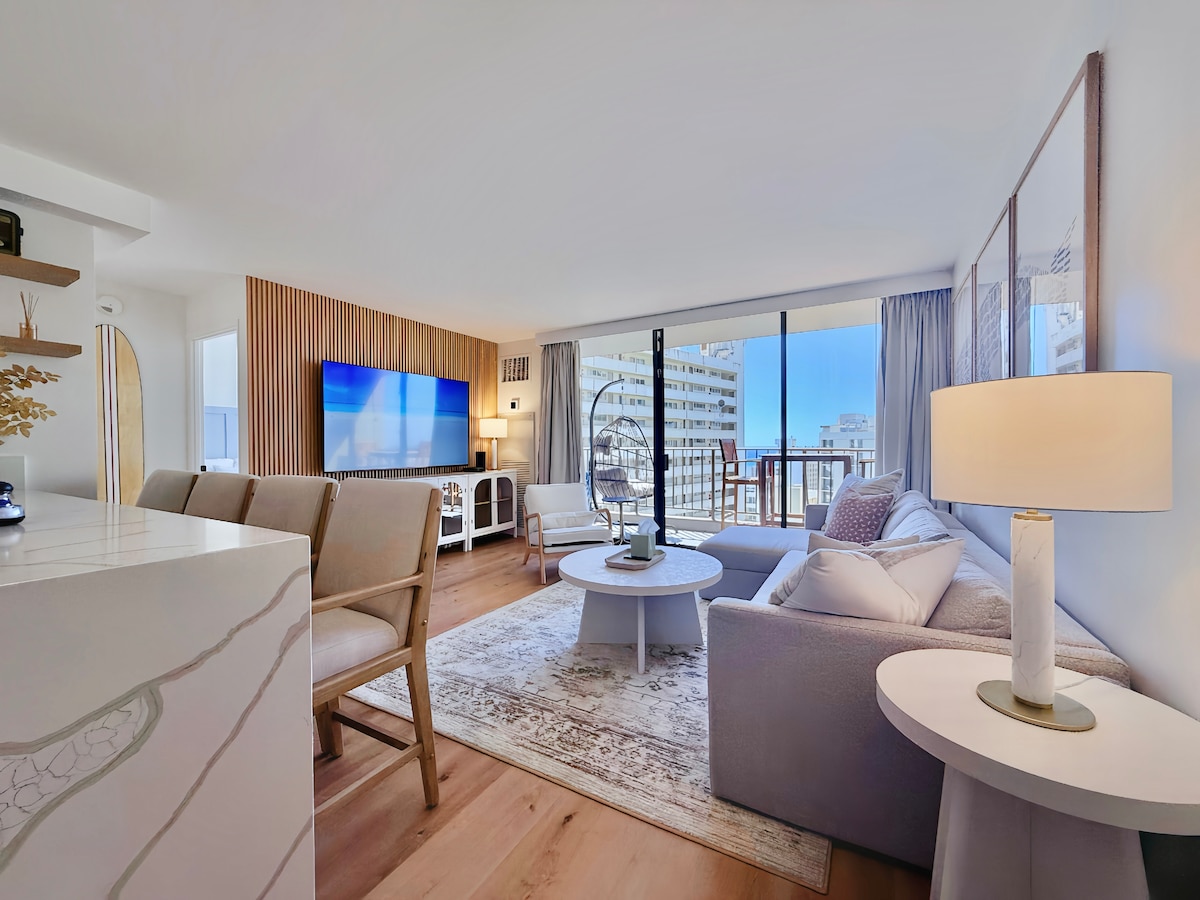 22FL-Upscale Fully Renovated-1BR-Waikiki!