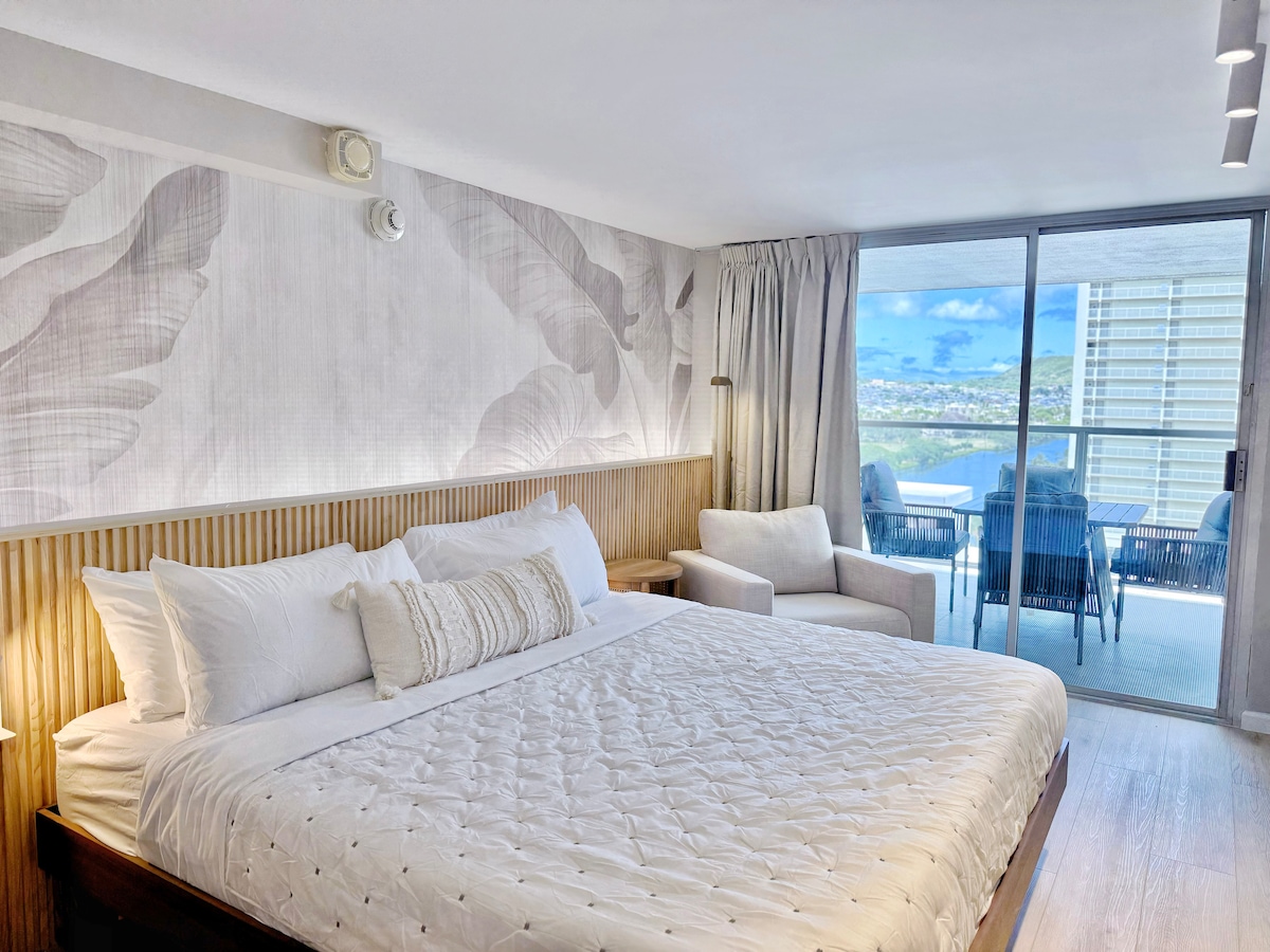 15F-Stunning Boutique King Studio-Waikiki Beach~