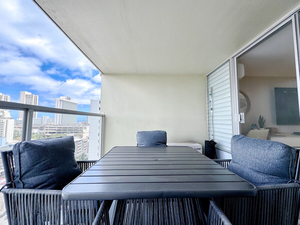 15F-Stunning Boutique King Studio-Waikiki Beach~