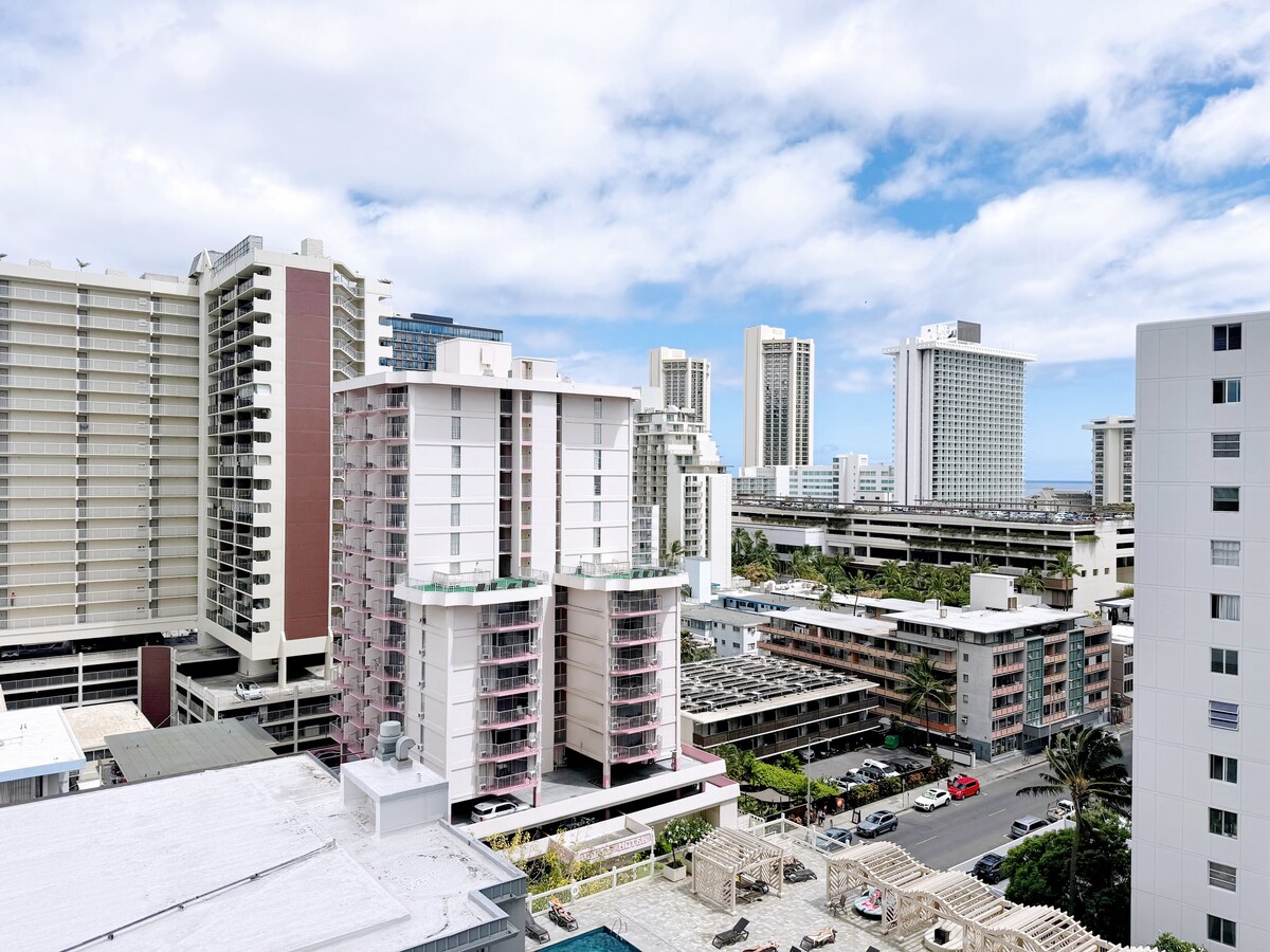 15F-Stunning Boutique King Studio-Waikiki Beach~