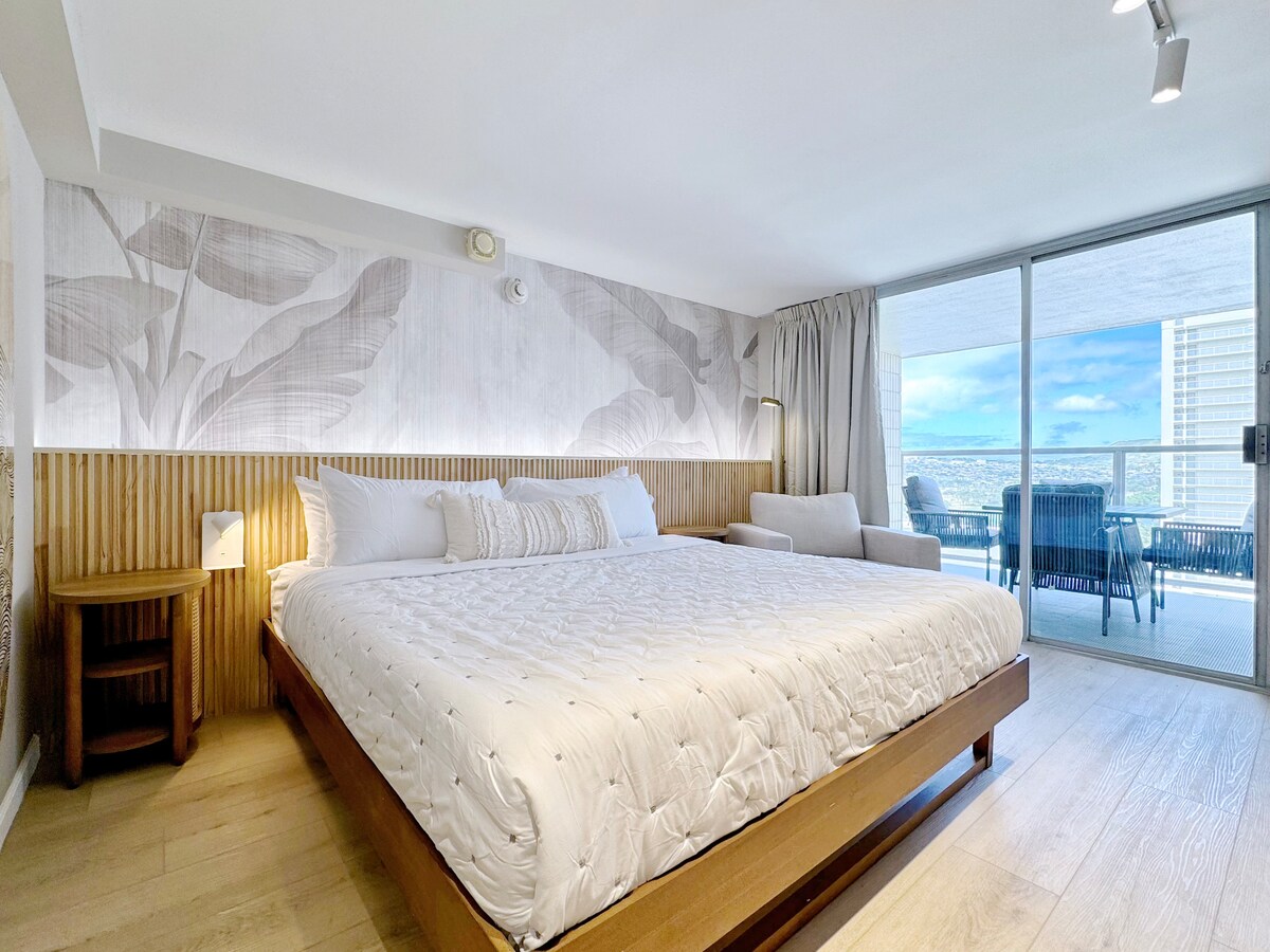 15F-Stunning Boutique King Studio-Waikiki Beach~