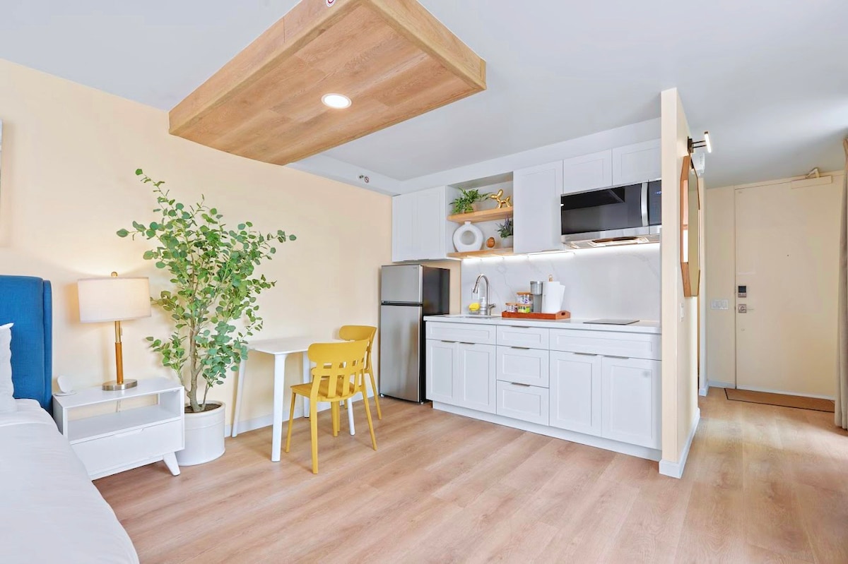 New! Gorgeous Boutique King Studio w/Parking~