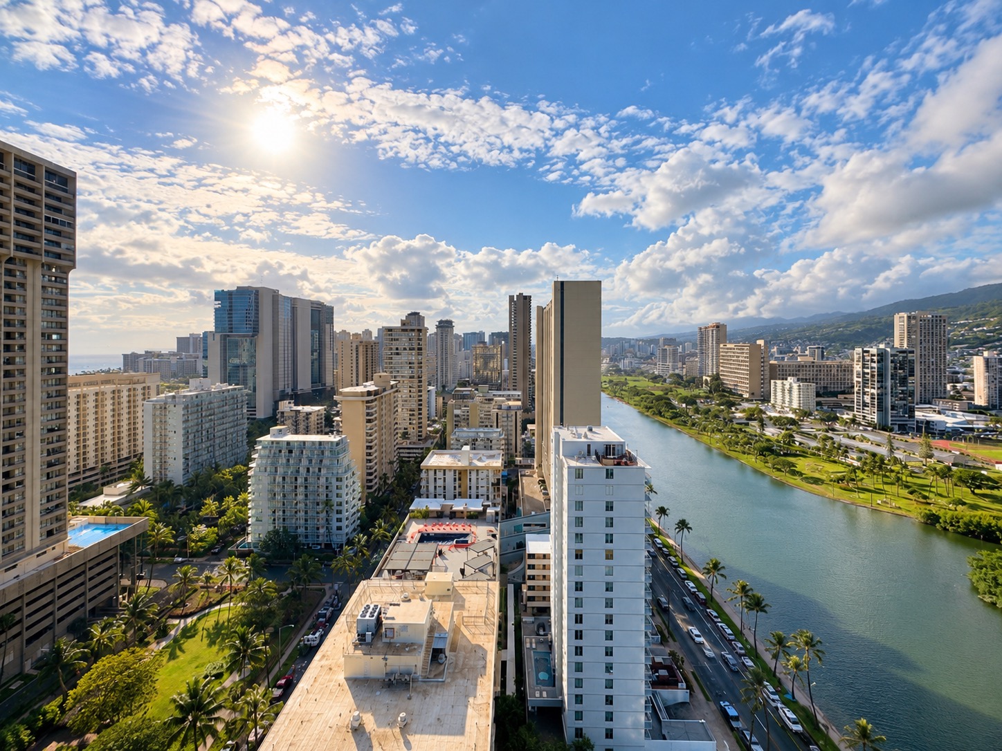 28F-Upscale Chic Studio-Waikiki-Ocean&Canal View