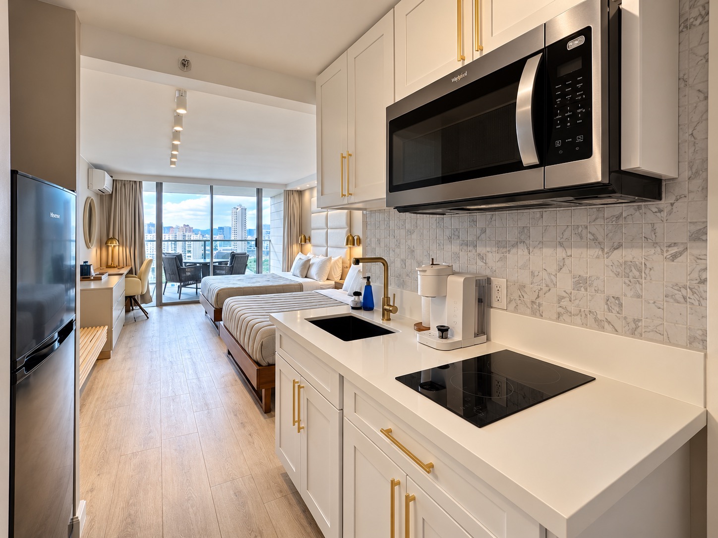 28F-Upscale Chic Studio-Waikiki-Ocean&Canal View