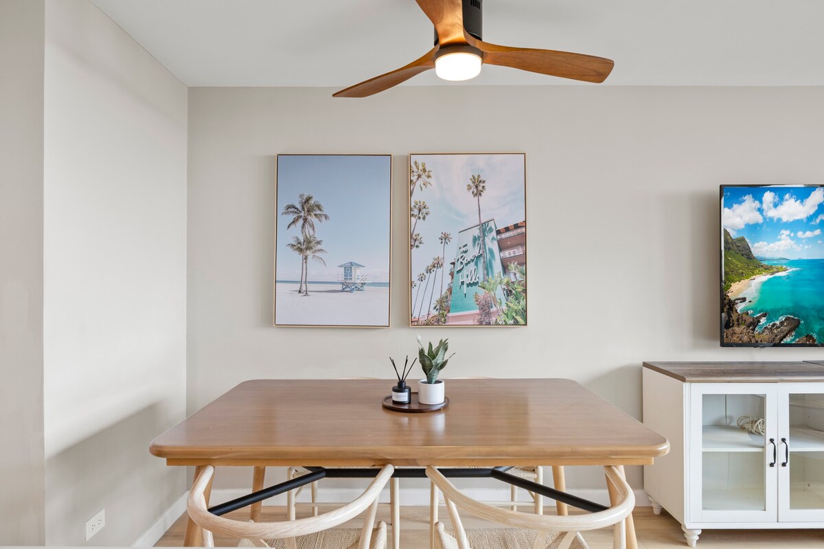 36F-Modern Upscale Ocean View 1BR-Waikiki Beach!