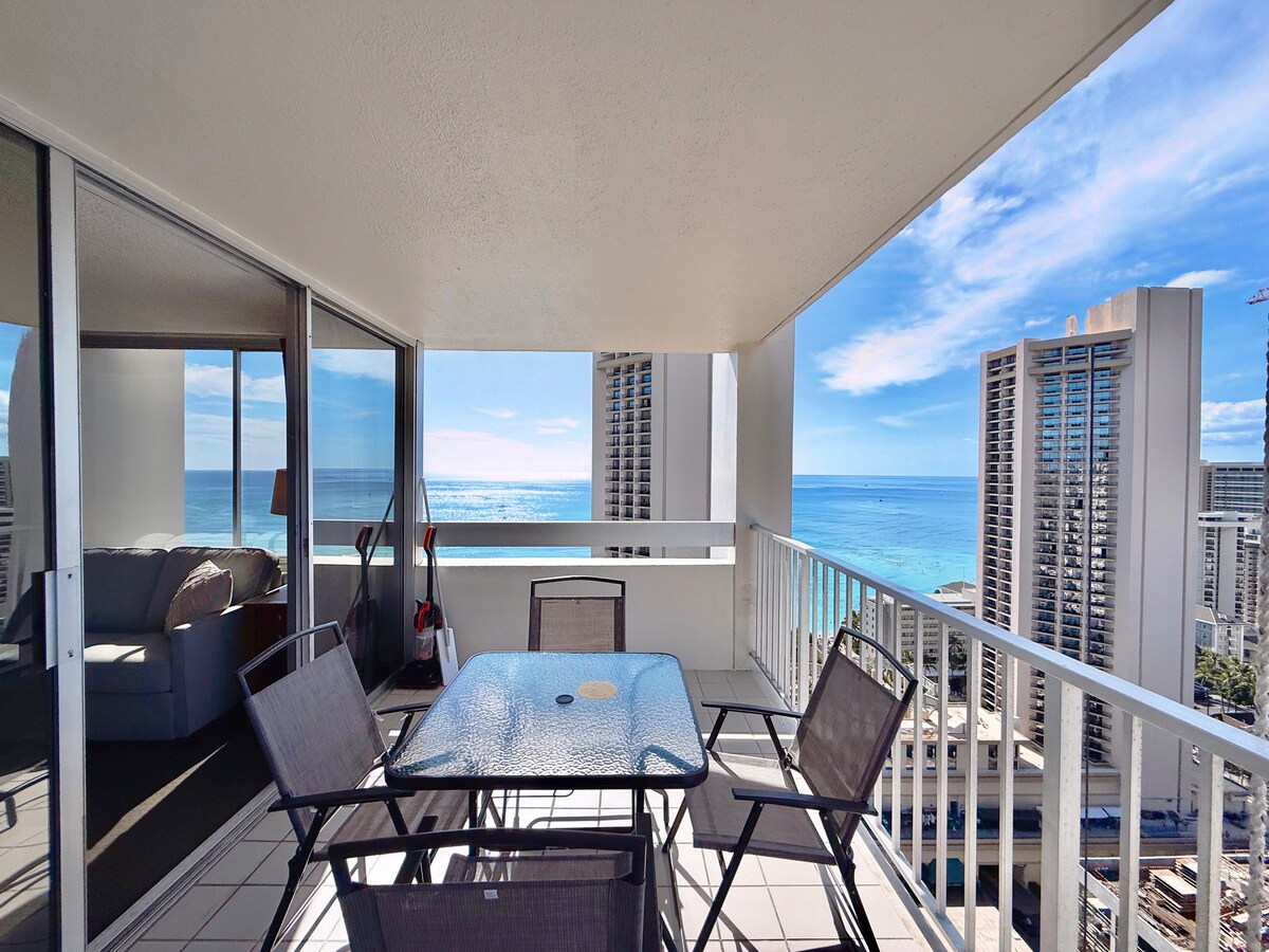 31FL-High Floor Oceanview-Waikiki-1BR-Near Beach!