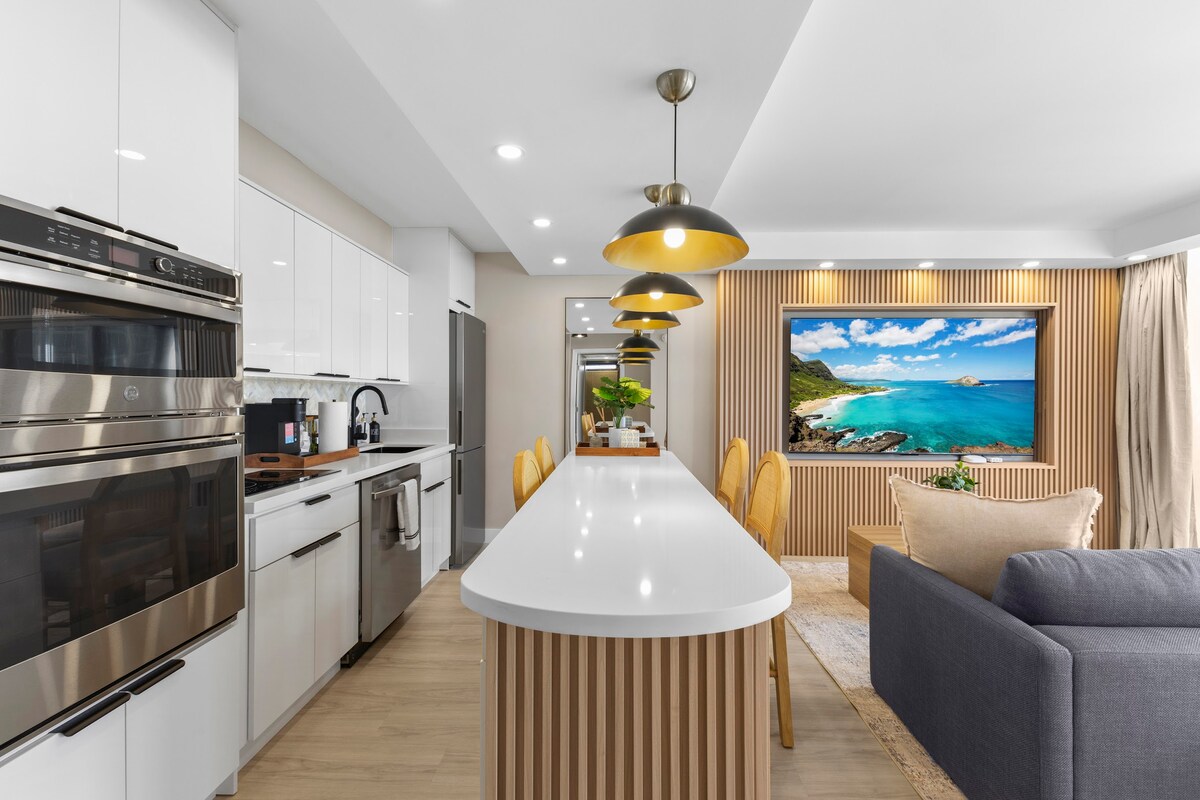 33F-Stunning Ocean View 1BR-Waikiki/Free Parking
