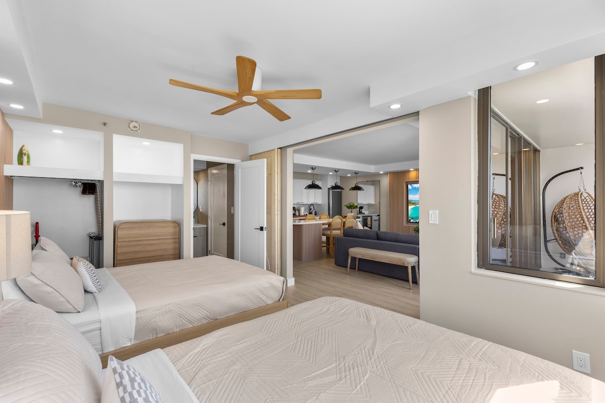 33F-Stunning Ocean View 1BR-Waikiki/Free Parking