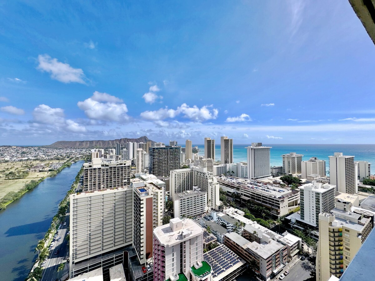 40FL-Ocean & Diamond Head Views-Premium Studio