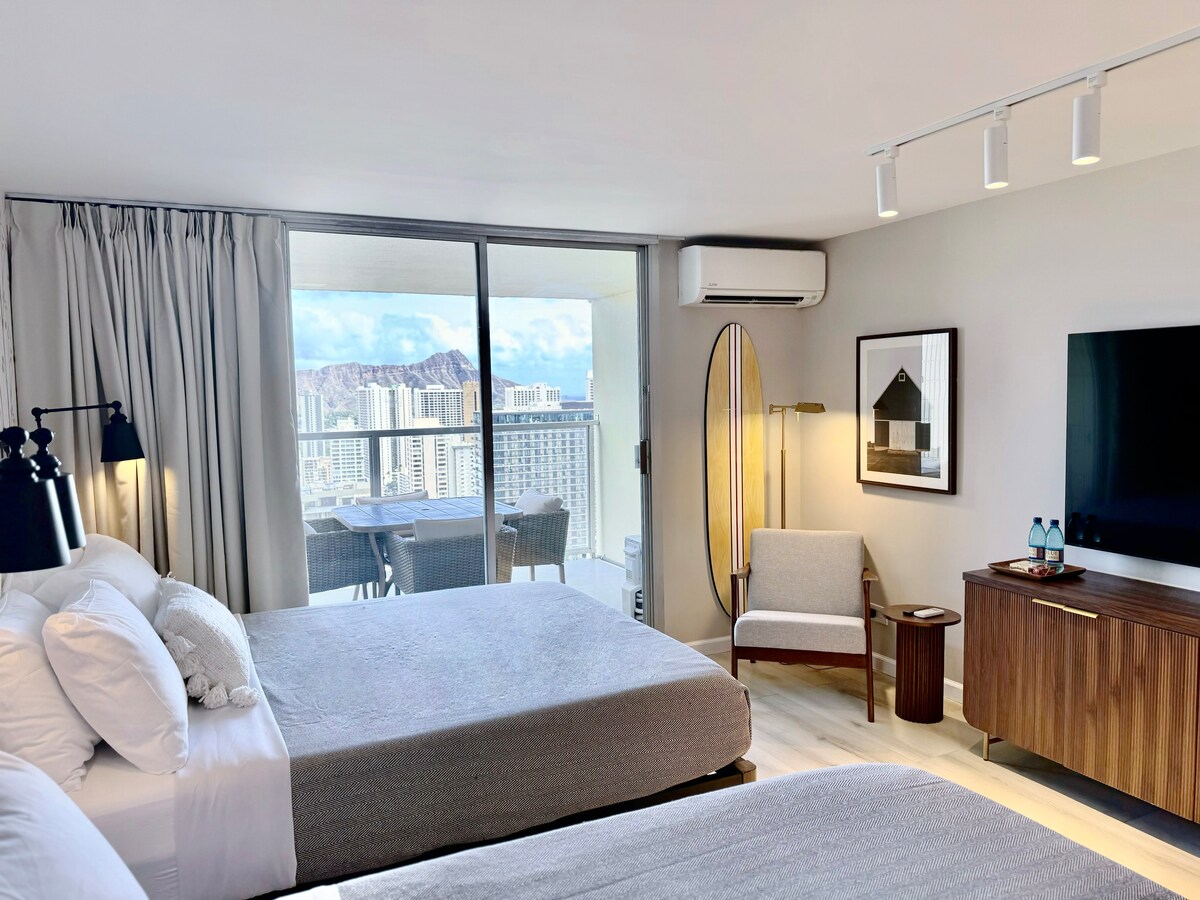 40FL-Ocean & Diamond Head Views-Premium Studio