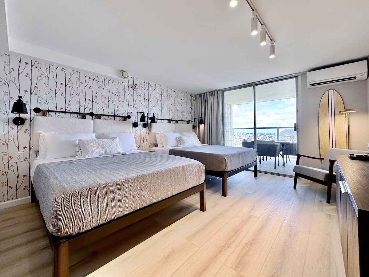 40FL-Ocean & Diamond Head Views-Premium Studio