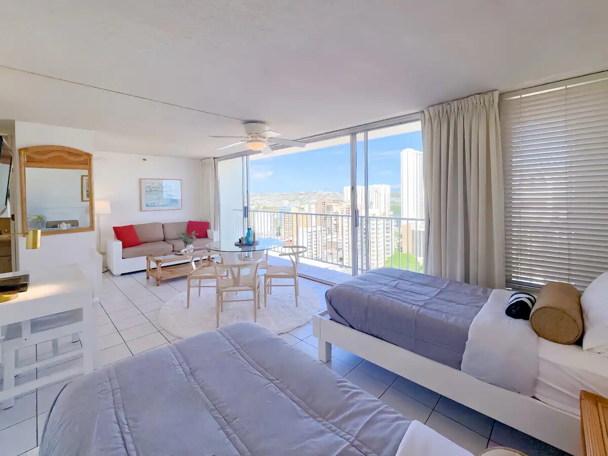 20F-Ocean View Studio-3min Walk To Beach~