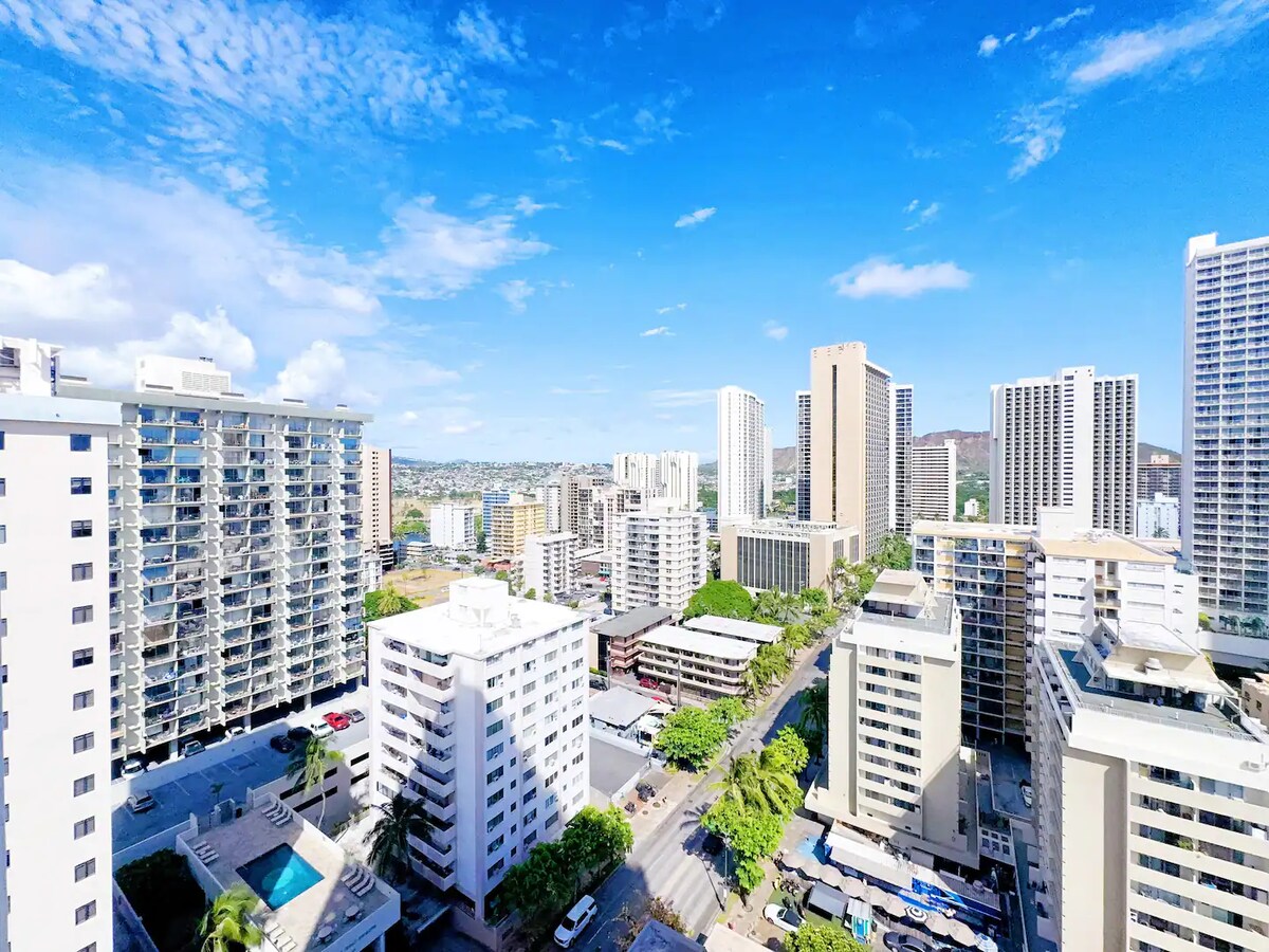 20F-Ocean View Studio-3min Walk To Beach~