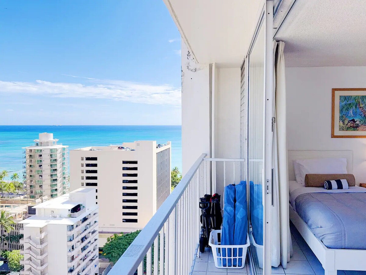20F-Ocean View Studio-3min Walk To Beach~