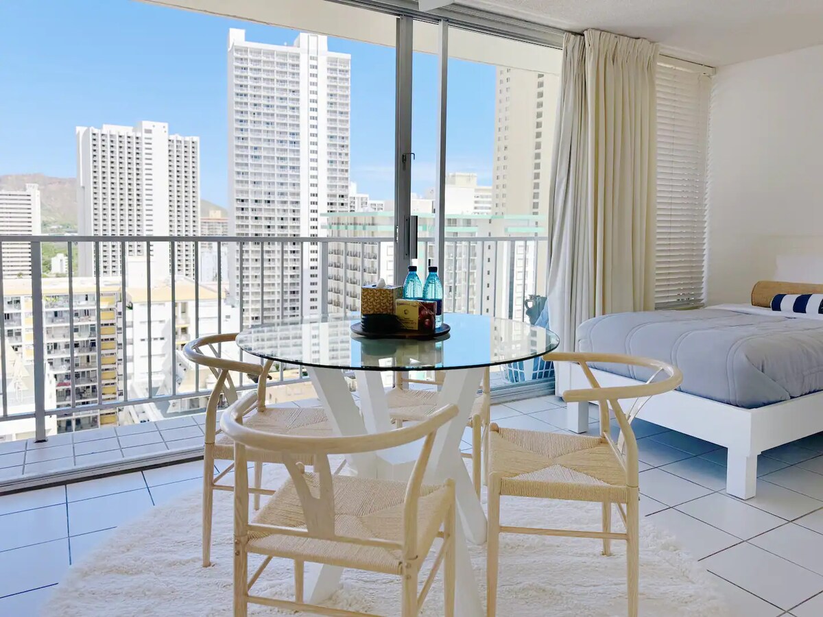 20F-Ocean View Studio-3min Walk To Beach~