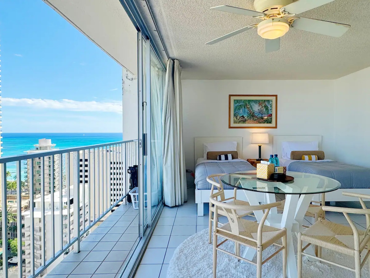 20F-Ocean View Studio-3min Walk To Beach~