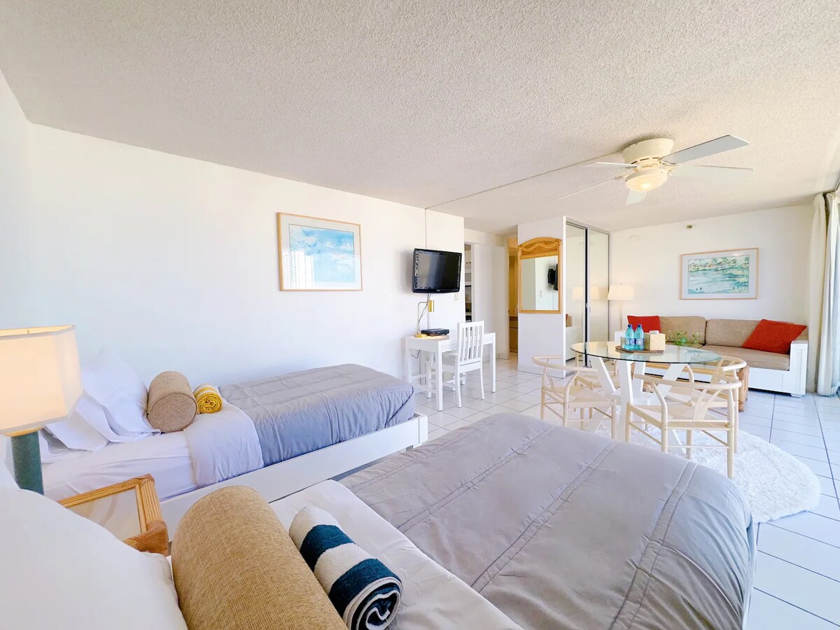 20F-Ocean View Studio-3min Walk To Beach~